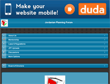 Tablet Screenshot of jordanian-planning-forum.com